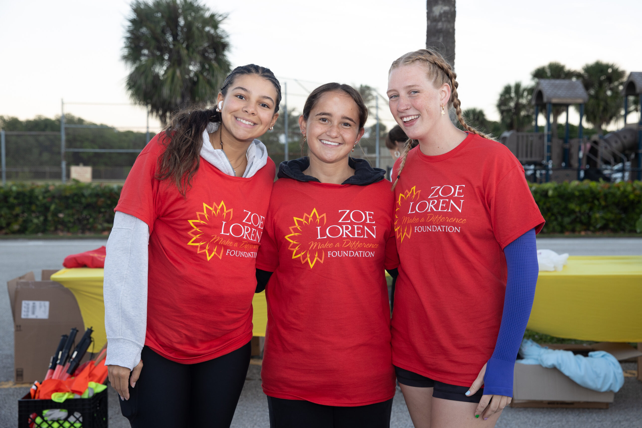 Participants at the Zoe Loren Foundation 5K