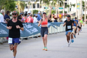 Runner at the Palm Beaches Marathon