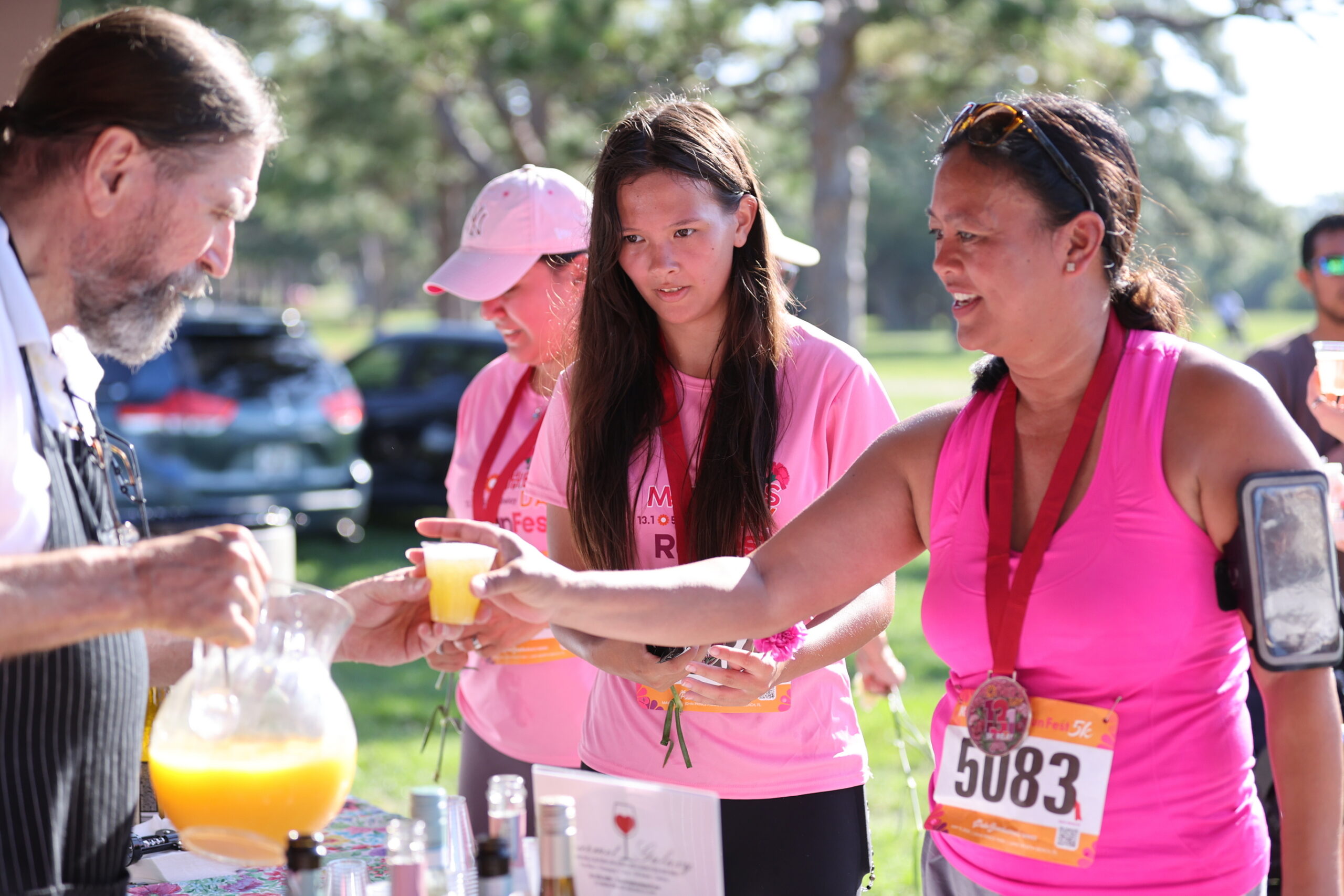Post-race refreshments