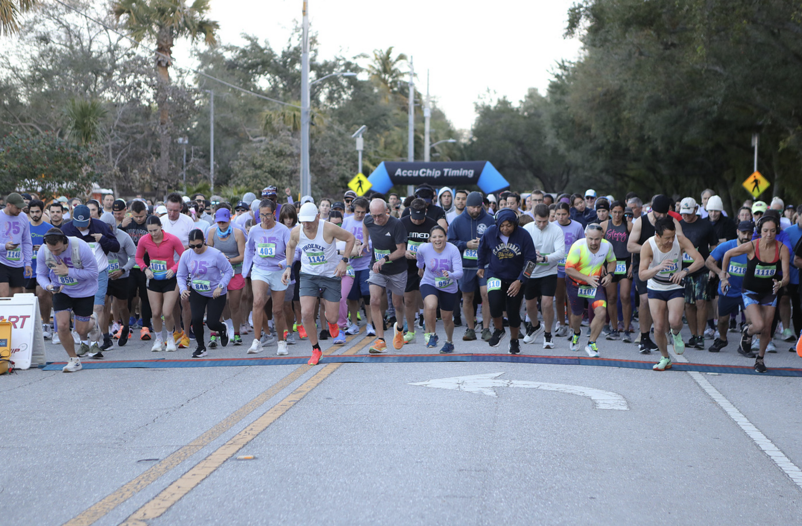 Run for the Ribbons starting line